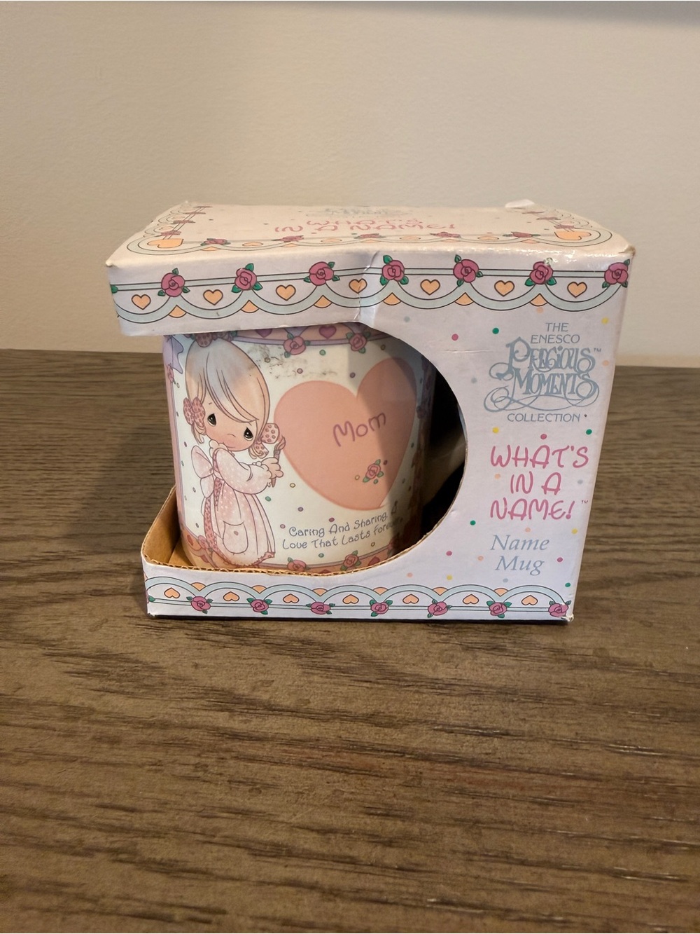 1994 Precious Moments What’s In A Name “Mom” Cup - New In Box